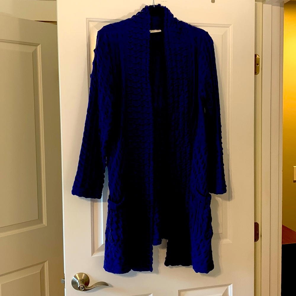Long Cotton waffle Jacket